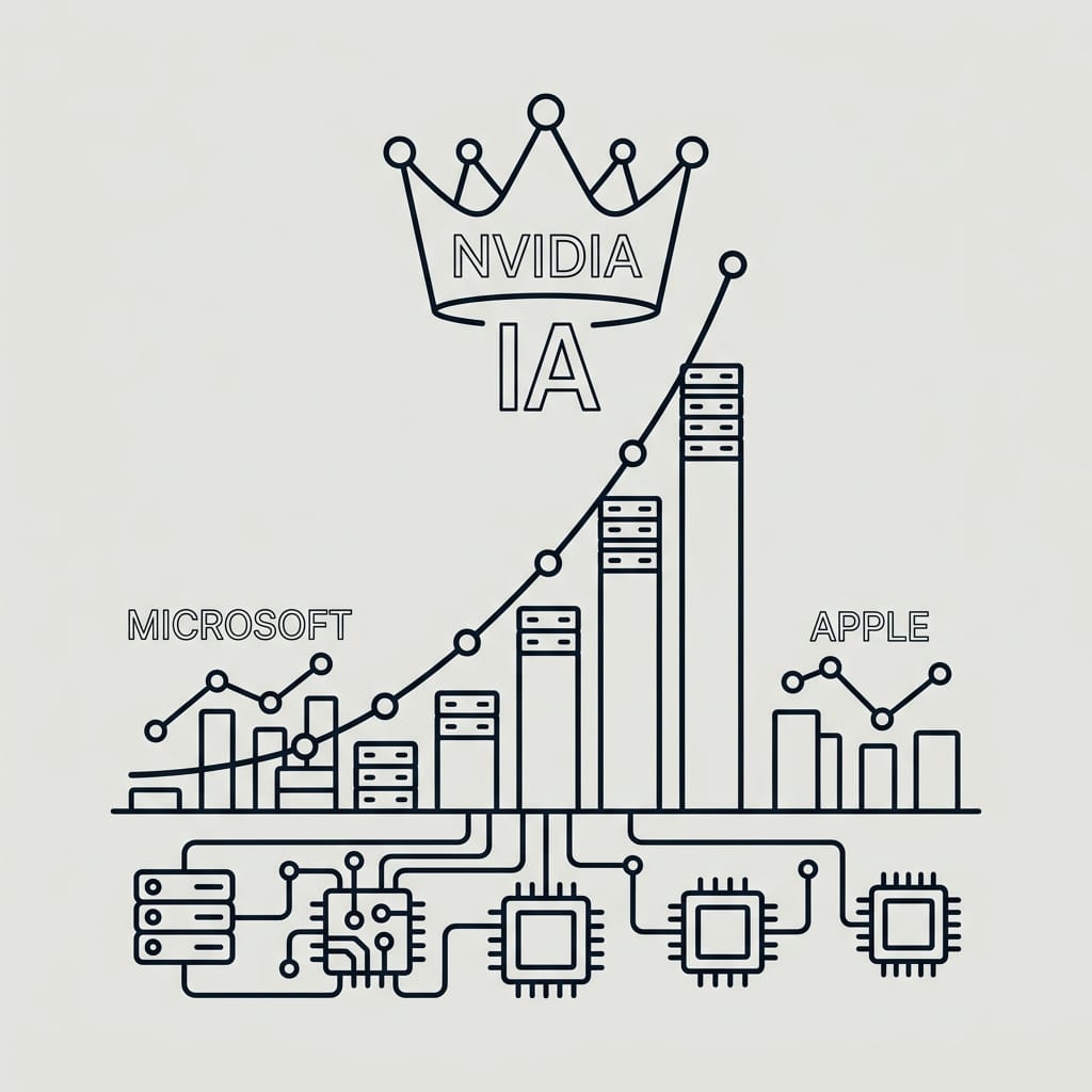 Nvidia ya es la empresa más valiosa del mundo: La IA tiene un nuevo rey y no es quien crees