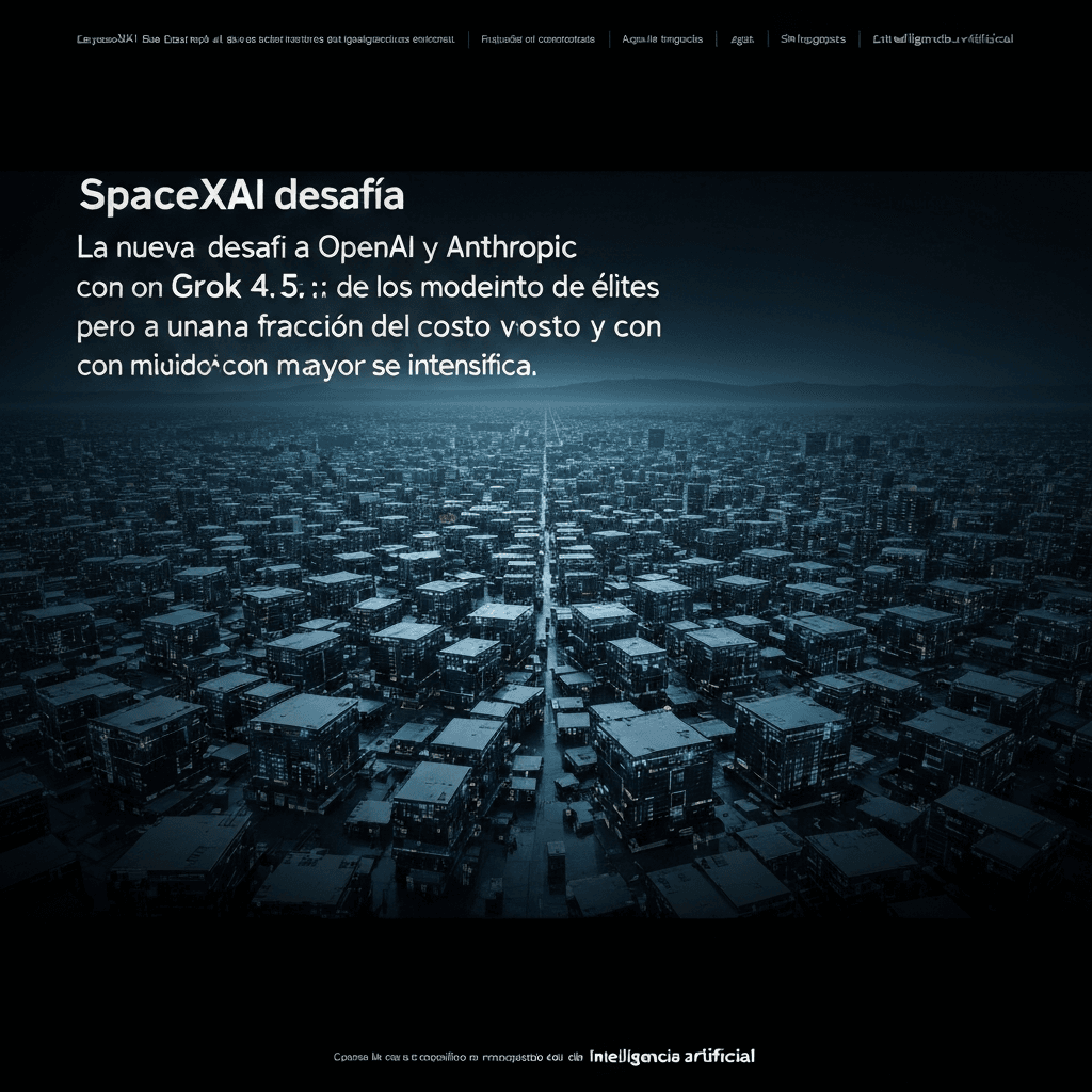 SpaceXAI desafía a OpenAI y Anthropic con Grok 4.5: la guerra de precios en la IA se intensifica